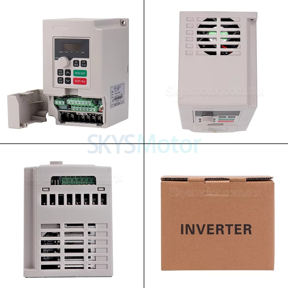 Kit de motor de husillo refrigerado por aire 2,2kW, 110V/220V, 80-2.2KW-ER20 + H100-2.2, con variadores de frecuencia (VFD) y 13 pinzas ER20